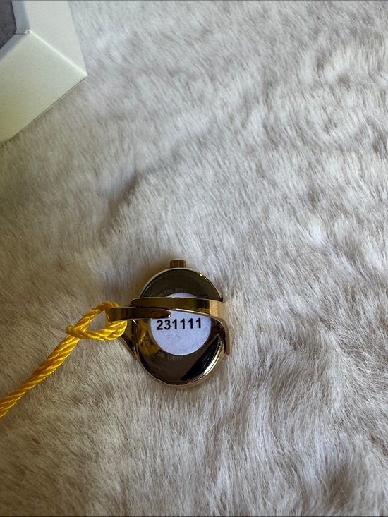 Gold Glitter Oval Pendant Watch Ring for Women main image 6